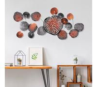 Handmade Decorative Metal Wall Accessory, 125 x 62 x 4 cm, 100% Metal, Unique Hand-Painted Design, Perfect for Home Decor & Art Lovers