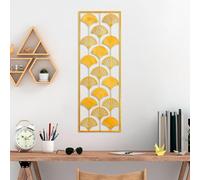 Handmade Decorative Metal Wall Accessory, 32 x 90 cm, 100% Metal (1.5 mm), Unique Hand-Painted Design, Perfect for Home Decor and Personal Touch
