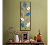Handmade Decorative Metal Wall Accessory, 32 x 90 cm, 100% Metal (1.5 mm), Unique Hand-Painted Design, Perfect for Home Decor and Personal Touch