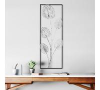 Handmade Decorative Metal Wall Accessory, 32 x 90 x 4 cm, 100% Metal, Unique Hand-Painted Design, Perfect for Home Decor, Adds Elegance & Style