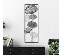 Handmade Decorative Metal Wall Accessory, 32 x 90 x 4 cm, 100% Metal, Unique Hand-Painted Design, Perfect for Home Decor, Adds Elegance & Style