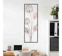 Handmade Decorative Metal Wall Accessory, 32 x 90 x 4 cm, 100% Metal, Unique Hand-Painted Design, Perfect for Home Decor, Adds Elegance & Style
