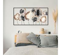 Handmade Decorative Metal Wall Accessory, 40 x 81 cm, 100% Metal (1.5 mm), Unique Hand-Painted Design, Perfect for Home Decor & Art Lovers