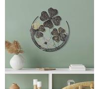 Handmade Decorative Metal Wall Accessory, 50 x 50 x 4 cm, 100% Metal, Unique Hand-Painted Design, Perfect for Home Decor & Art Lovers