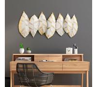 Handmade Decorative Metal Wall Accessory, 52 x 114 cm, 100% Metal (1.5 mm), Unique Hand-Painted Design, Perfect for Home Decor & Art Lovers
