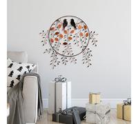 Handmade Decorative Metal Wall Accessory, 75 x 86 cm, 100% Metal (1.5 mm), Unique Hand-Painted Design, Perfect for Home Decor & Art Lovers