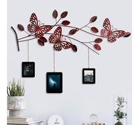 Handmade Decorative Metal Wall Accessory, 93 x 65 x 4 cm | 100% Metal, Unique Hand-Painted Design | Perfect for Home Decor, Adds Elegance & Style