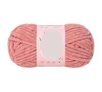 Handmade DIY Knitted Doll Scarf - 100g No. 2 Wool Bling Bright Silk Chenille Ice Line(10begonia)