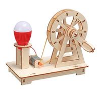 Handmade DIY Wooden Solar Helicopter Kit -Science Hands-On Learning High-Efficiency Solar Panel Lightweight Design, Suitable For Outdoor Fun Educational Toys (Generator)