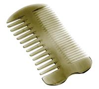 Handmade Double Sided Ox Horn Comb for Hair and Scalp Care | Wide and Fine Teeth, Smooth Edges, Gentle Detangling, Daily Use and On-the-go Styling