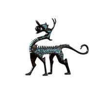 Handmade Dragon Incons Holder Antique Finish Copper Alloy Culture Art Home Decor Engine Stick Holder