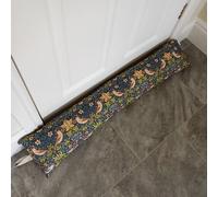 Handmade Draught Excluder - William Morris Strawberry Thief Navy