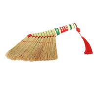 Handmade Dust Removing Broom with Straw Bristles for Household Cleaning
