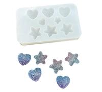 Handmade Earring Silicone Mold with Star Heart Fruit Designs for Jewelry Accessories Creation Handmade Earring Craft Tools