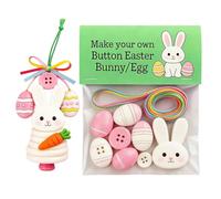 Handmade Easter Button Decorative Ornaments: Create Adorable Unique Festive Hangings With Buttons To A Warm And Cheerful To Your Easter Celebrations Glass Ornament Mini (A, One Size)