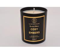 Handmade Eco Soy Candle, 160g, 30 Hours Burn Time, Italian Glass Container (Cosy Embers Signature Collection)