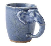 Handmade Elephant Mug - Blue