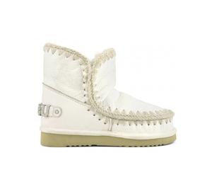 Handmade Eskimo boots with strass logo - female - Mou - Winter Boots - White - 6 UK - Shoes 6 UK
