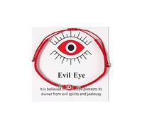 Handmade Evil Eye Strand Bracelet Necklace for Couple Valentines Day Amulet Jewelry Gift, 2Pcs Braided Evil Eye Bracelet for Women Girls Men Christmas Protection Jewelry, Metal, metal