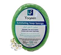 Handmade Exfoliating Soap Sponges, Perfumed Daphne Flower Scent, Vegan & Cruelty Free, Vegetable Glycerin, Bath & Shower Sponge, Vegan Gift