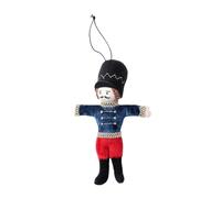 Handmade Fabric Christmas Nut Cracker Hanging Ornaments Traditional Holiday Decorations For Home Decors Handmade Holiday Hanging Decorations