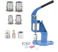 Handmade Fabric Covered DIY Button Maker Press Machine Kit with 4 Size Molds (0.6'', 0.7'', 0.8'',1'')