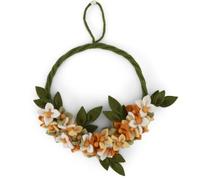 Handmade & Fairtrade Certified | Gry & Sif | Stylish Danish Design x Nepali Artisans | Dawn Flower Wreath - Yellow | Easter Decoration