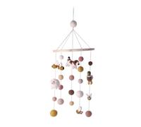 Handmade & Fairtrade Certified | Gry & Sif | Stylish Danish Design x Nepali Artisans | Mobile Baby with Homestead Animals Made of Felt for Baby Bed Playpen Changing Table Baby Room