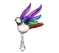 Handmade Fantasy Glass Songbird Suncatcher Gift Rainbow