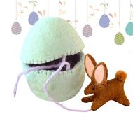 Handmade Felt Easter Egg With Hidden Toy 7.5x7.5cm Surprise Easter Egg From Wool Felt, Stuffed Animal Doll For Boys Girls, Kids Surprise Easters Eggs, Easters Container Stuffers Basket Stuffers Filler