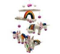 Handmade Felt Mobile (Rainbow Unicorns)
