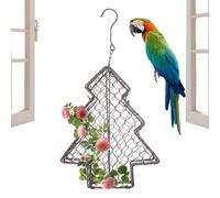 Handmade Fiber Bird Nesting Heart, Refillable Birds Nests Material Holder, Iron Hummingbird Houses for Outside, Winter Cute Nester Houses Design, for Wren Sparrow Robin Parakeet Birds Lovers Gift