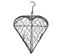 Handmade Fiber Bird Nesting Heart, Refillable Birds Nests Material Holder, Nester House Design Outdoor Bird Nesting Material Hanger For Winter Outdoor Cage Aviary Breeding Sleeping Perching Hiding