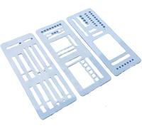 Handmade Flexible Record Planner, Handmade Flexible Record Template, Reusable Templates Planner Stencils Set for Journaling Checklists Boxes Lines & Daily Planning (#B)