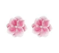 Handmade Flower Earrings for Women Large Orchid Stud Earrings Sweet Butterfly Orchid Floral Statement Earrings for Bohemian Vacation Jewelry Elegant Petal Earrings, One Size, cloth, No Gemstone