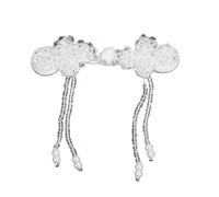 Handmade Four Rounds Sewing Crystal Button Cheongsam Buttons Exquisite Craftsmanship for Fashion Enthusiasts of All Ages Chinese Knots Buttons for Cheongsam