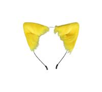 Handmade Fox Cat Ears Headband Animal Ears Hair Hoop Faux Fur Fox Cat Headband Hair Hoop Fur Fluffy Cosplay Accessories for Party Halloween Cosplay Costume(11 colour)