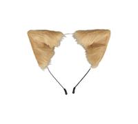 Handmade Fox Cat Ears Headband Animal Ears Hair Hoop Faux Fur Fox Cat Headband Hair Hoop Fur Fluffy Cosplay Accessories for Party Halloween Cosplay Costume(11 colour)