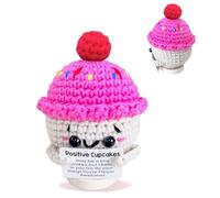 Handmade Funny Positive Gifts for Women,Tiny Crochet Donut Birthday Gifts,Emotional Inspirational Support Crochet Donut for Girls Friends Besties Coworker Birthday Graduation Motivational Presents