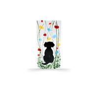 Handmade Fused Glass - Tea Light Holder - Dog - Wildflower