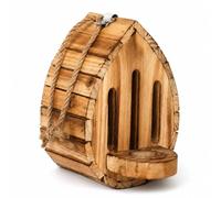 Handmade Garden Butterfly House with Feeder Station | Carbonised Fir Wood Shelter With Rear Access Ideal For Gardens, Patios Balconies And Outdoor Spaces