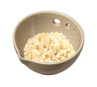 Handmade Garlic Grater Herb Bowl, Multi-Functional Design, 12x12x5.5cm, Efficient Herb Stripping Tool, Kitchen Tool with Drainage Port, Easy to Use, for Garlic, Ginger, Chocolate, Lemon