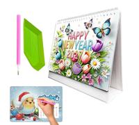 Handmade Gem Art Planner - Monthly Creative Calendar With Decorative Gem Design, Organizational Display Planner For Daily Scheduling | For Home Office School Classroom Dormitory And Vacation Planning