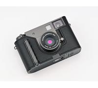 Handmade Genuine Leather Camera Half Case for FUJIFILM X-Half/FUJIFILM X-Half case - Top Layer Cowhide Body + Metal Base Plate+ Hand Shank Design (Black)