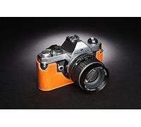 Handmade Genuine Leather Half Case Compatible With for Pentax K2 LX MX SUPER A Camera Cowhide Bag Cover (MX,Light Brown)