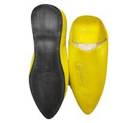 Handmade Genuine Leather Moroccan Shoes by Marrakech Best Crafts, Amarillas, 9.5 UK