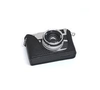 Handmade Genuine Real Leather Half Camera Case Bag Cover for Canon QL17 GIII G3 Black