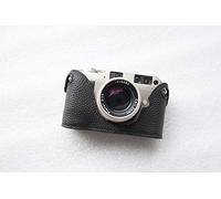 Handmade Genuine Real Leather Half Camera Case Bag Cover for Contax G1 Black