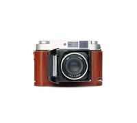Handmade Genuine Real Leather Half Camera Case Bag Cover for Fujifilm GF670 GF670W Voigtlander Bessa III 667 667W Rufous color