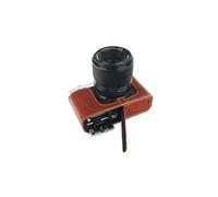 Handmade Genuine Real Leather Half Camera Case Bag Cover for FUJIFILM X-E4 XE4 Rufous color